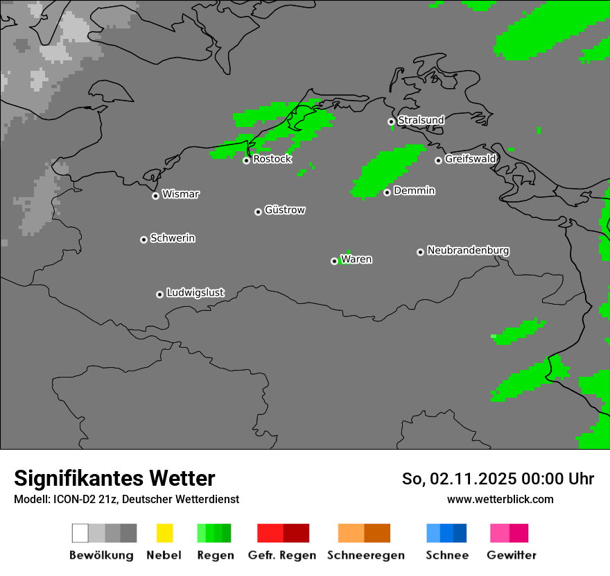 Modellkarten Signifikantes Wetter