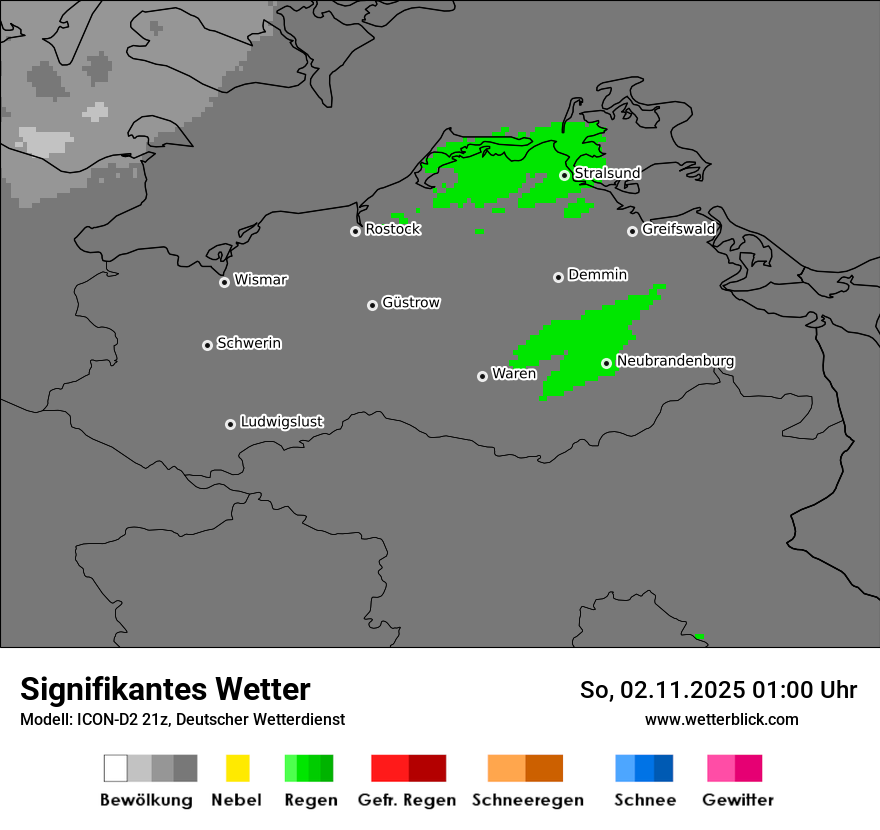Modellkarten Signifikantes Wetter