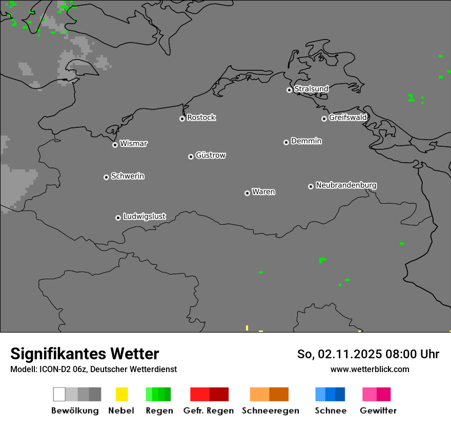 Modellkarten Signifikantes Wetter