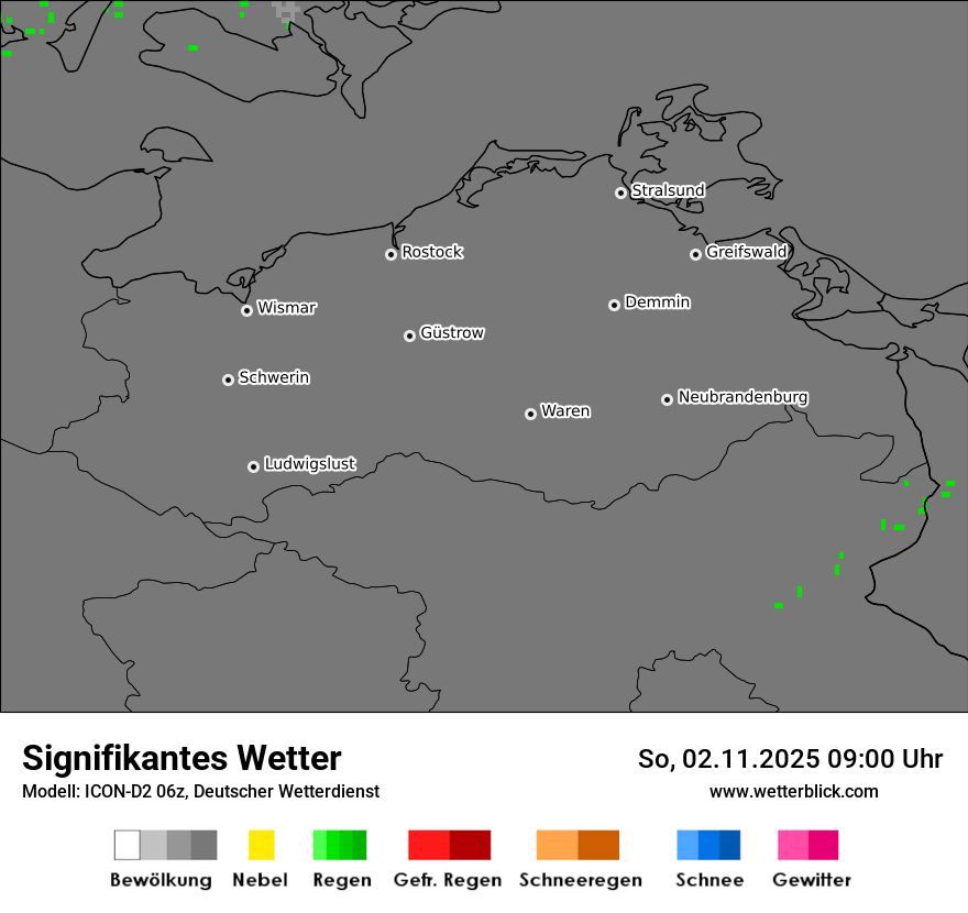 Modellkarten Signifikantes Wetter
