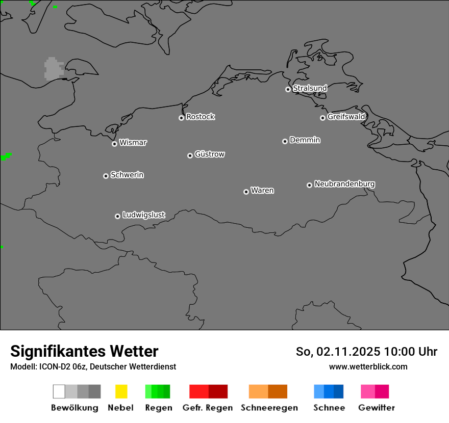 Modellkarten Signifikantes Wetter