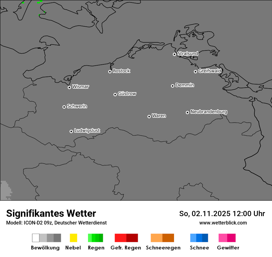 Modellkarten Signifikantes Wetter