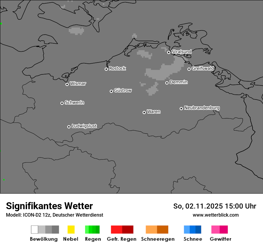 Modellkarten Signifikantes Wetter