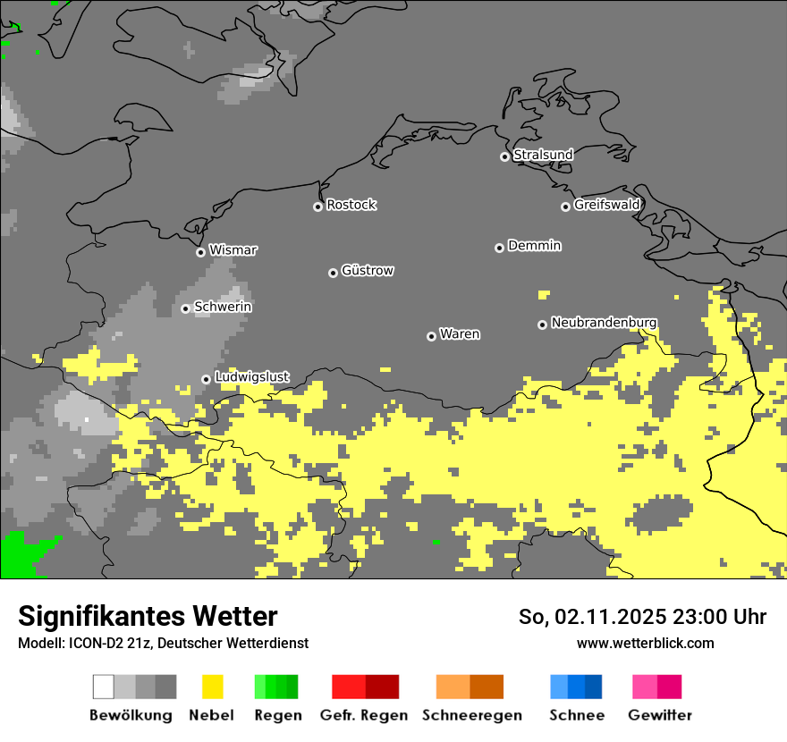 Modellkarten Signifikantes Wetter