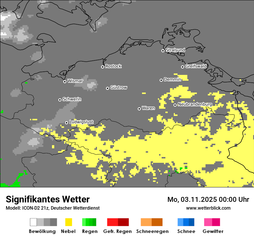 Modellkarten Signifikantes Wetter
