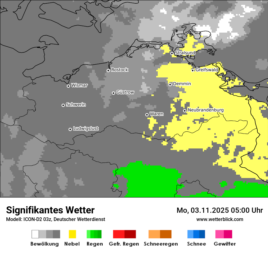 Modellkarten Signifikantes Wetter