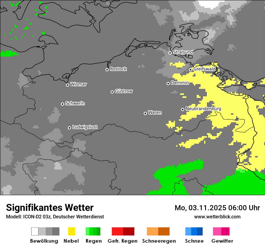 Modellkarten Signifikantes Wetter
