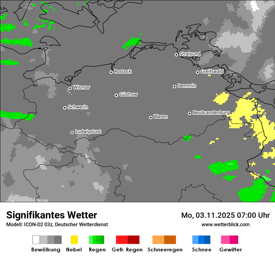 Modellkarten Signifikantes Wetter