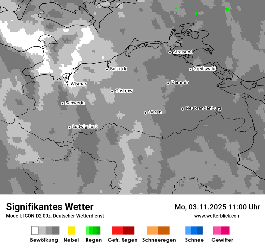 Modellkarten Signifikantes Wetter