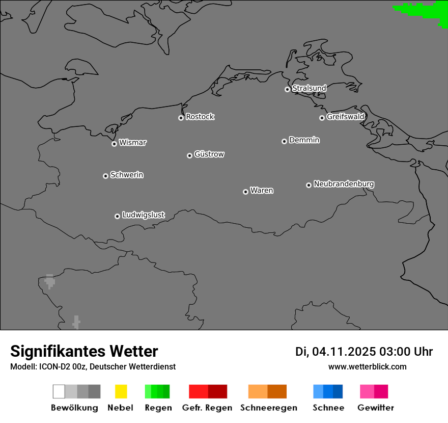 Modellkarten Signifikantes Wetter