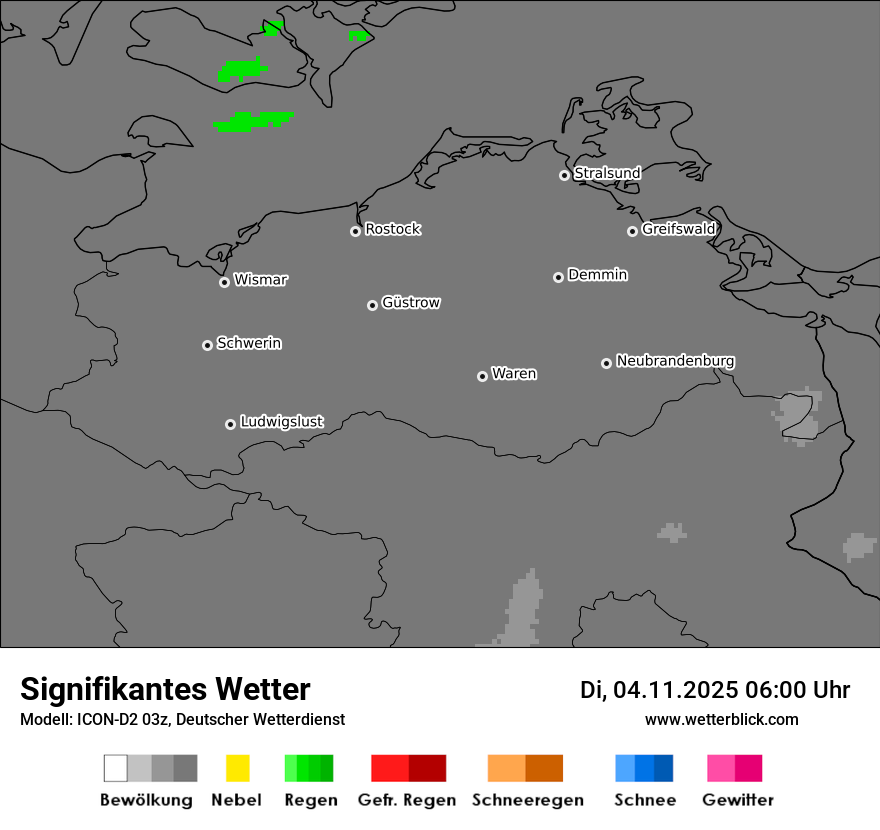 Modellkarten Signifikantes Wetter