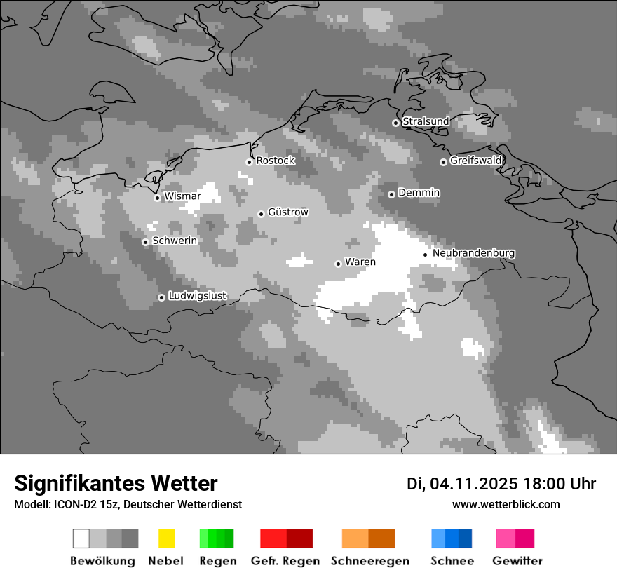 Modellkarten Signifikantes Wetter
