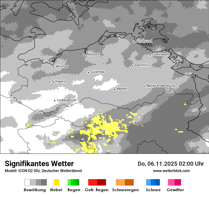 Modellkarten Signifikantes Wetter
