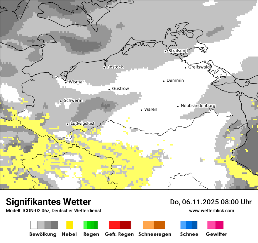 Modellkarten Signifikantes Wetter