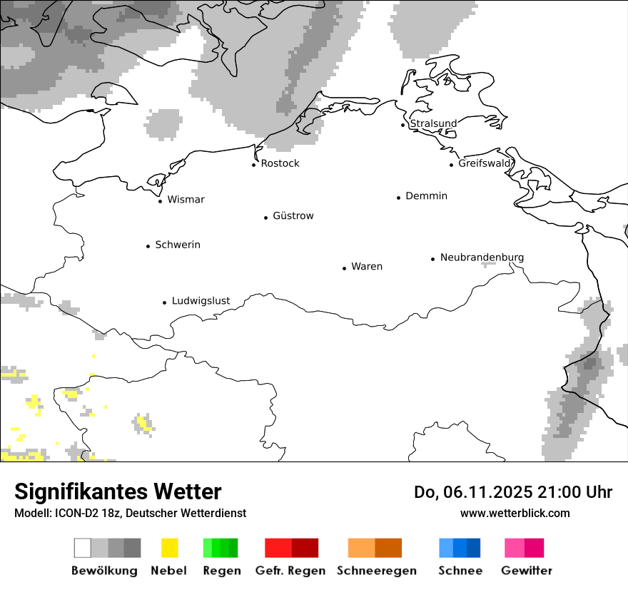 Modellkarten Signifikantes Wetter