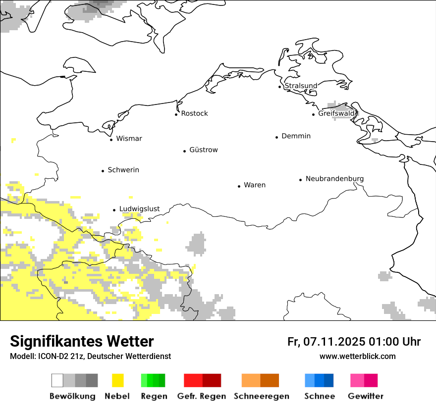 Modellkarten Signifikantes Wetter