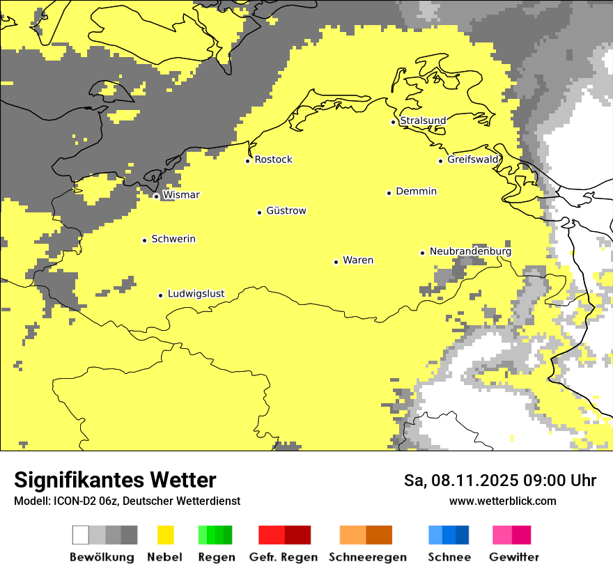 Modellkarten Signifikantes Wetter