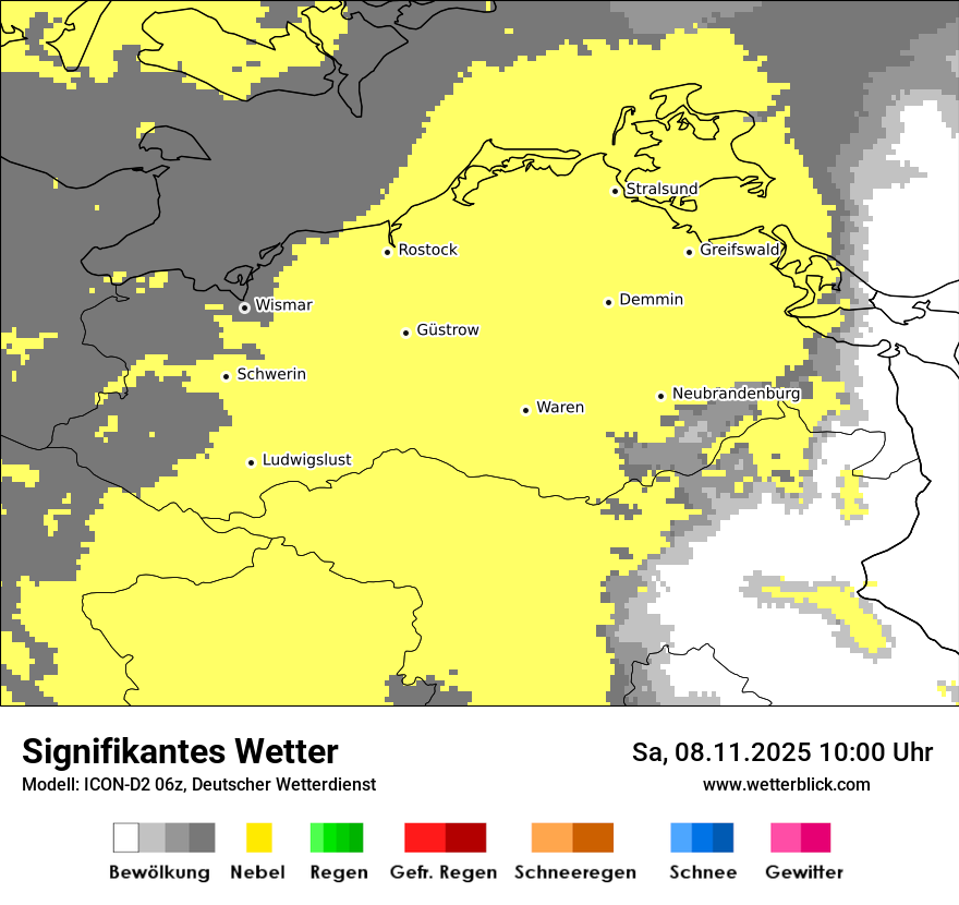 Modellkarten Signifikantes Wetter