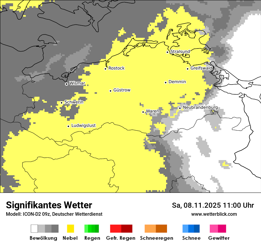 Modellkarten Signifikantes Wetter