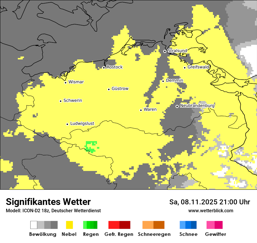 Modellkarten Signifikantes Wetter