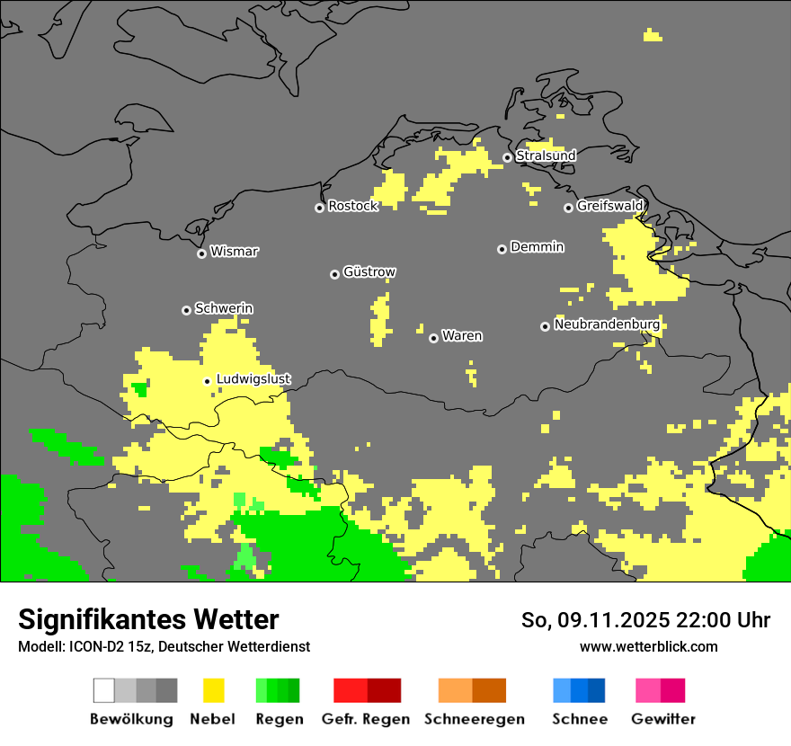 Modellkarten Signifikantes Wetter