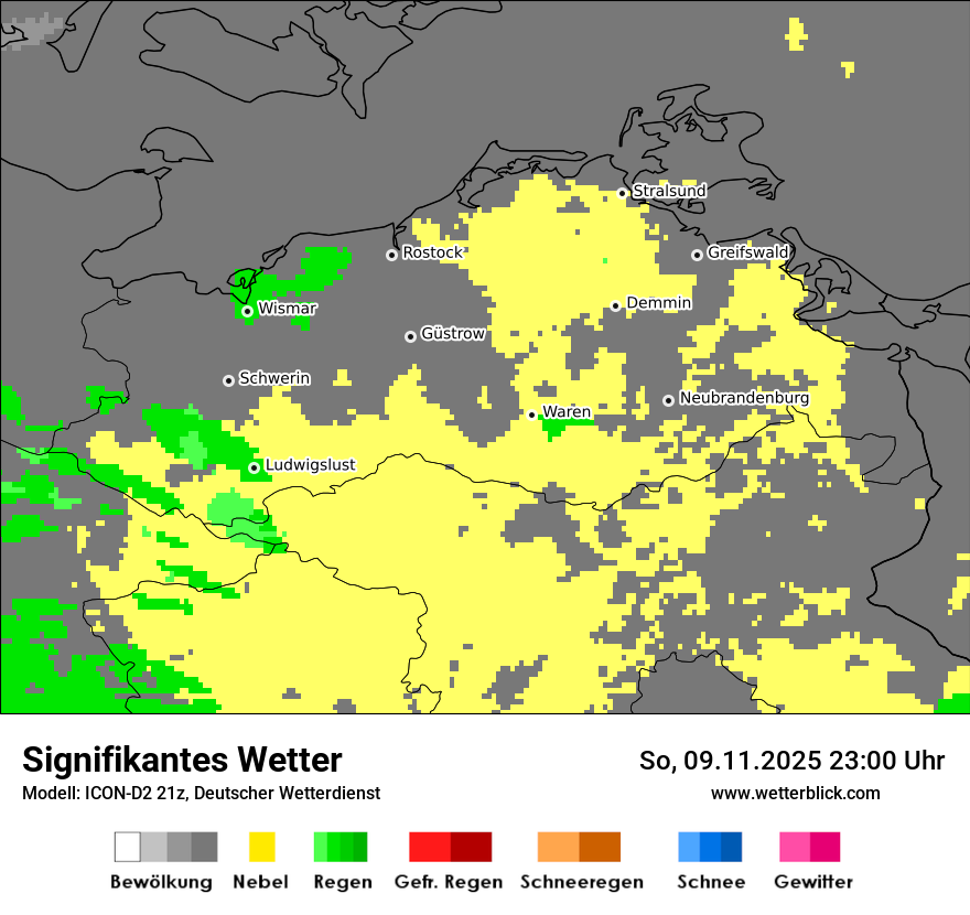 Modellkarten Signifikantes Wetter