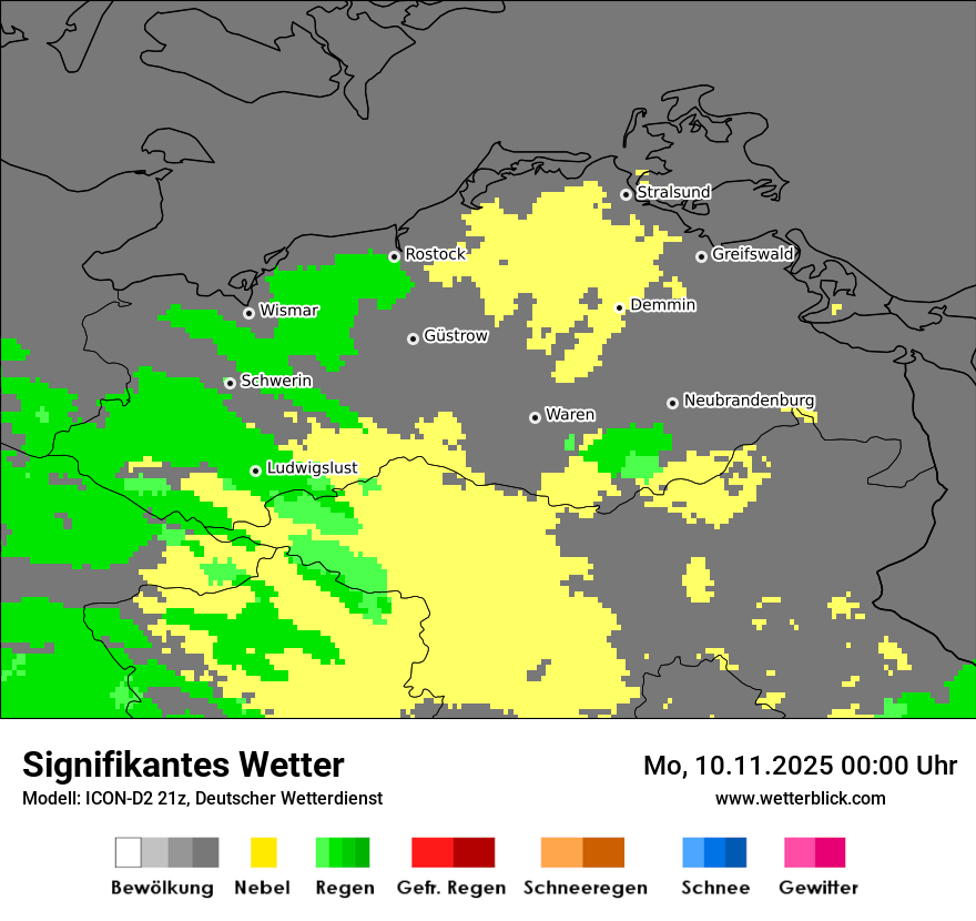 Modellkarten Signifikantes Wetter