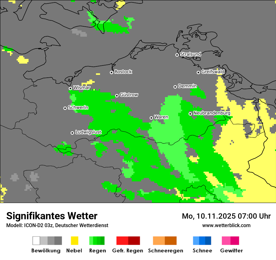 Modellkarten Signifikantes Wetter