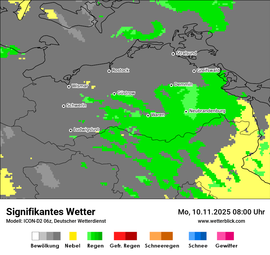 Modellkarten Signifikantes Wetter