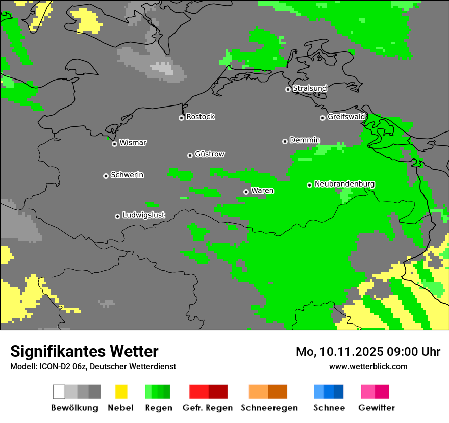 Modellkarten Signifikantes Wetter