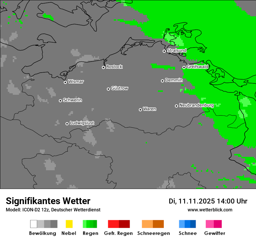 Modellkarten Signifikantes Wetter