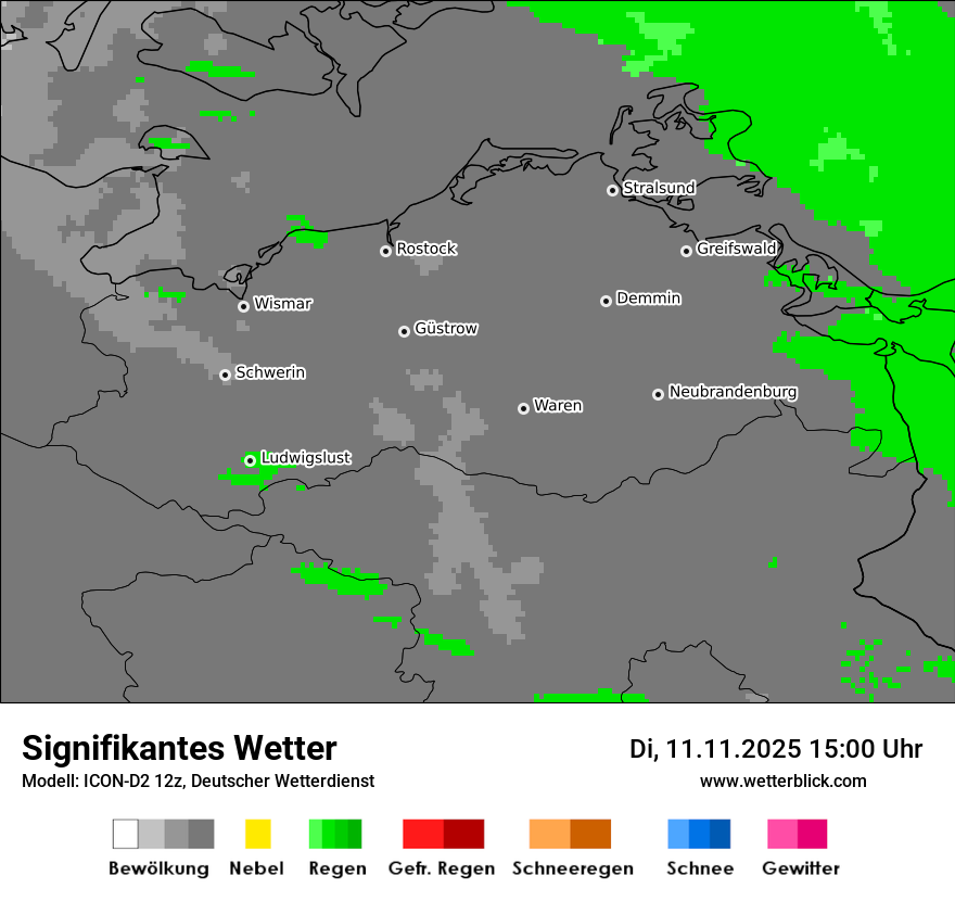Modellkarten Signifikantes Wetter