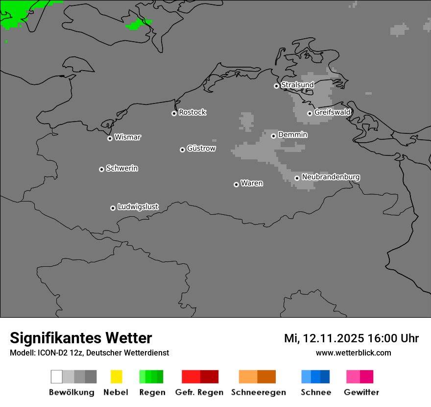 Modellkarten Signifikantes Wetter