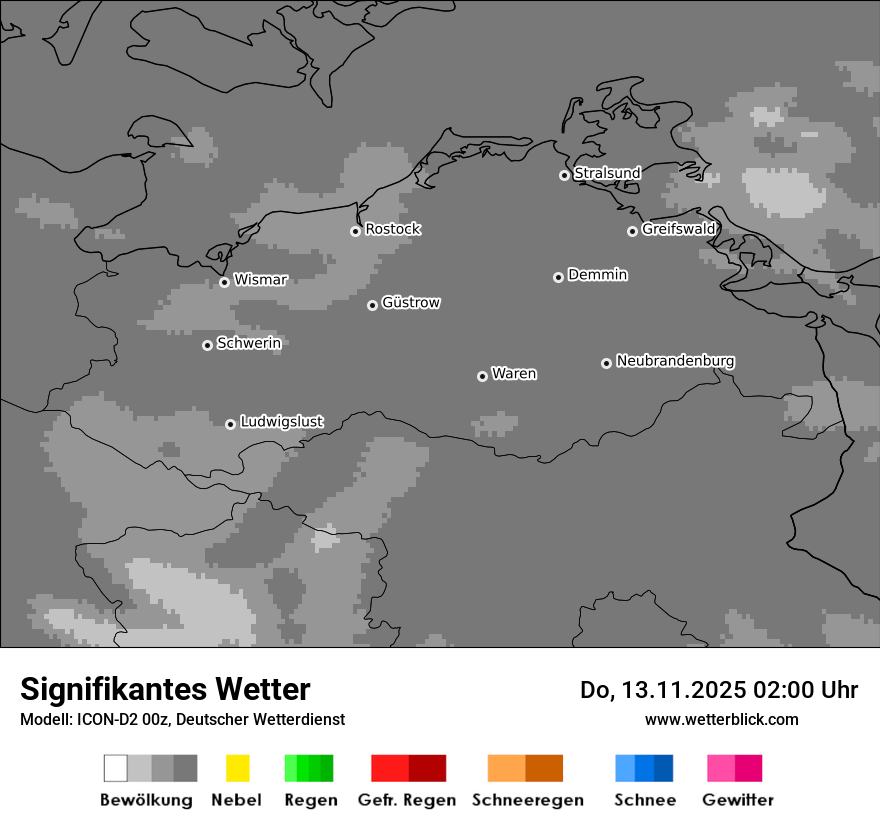 Modellkarten Signifikantes Wetter