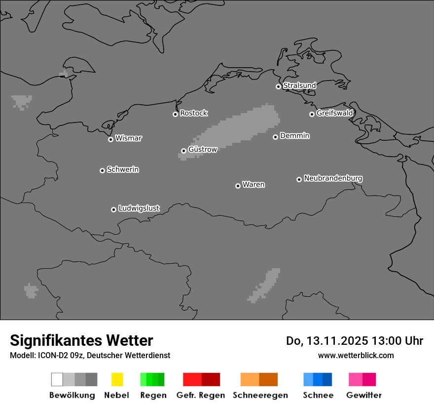 Modellkarten Signifikantes Wetter