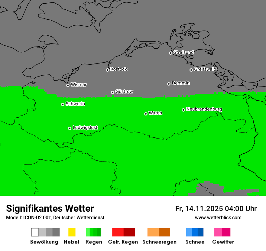 Modellkarten Signifikantes Wetter
