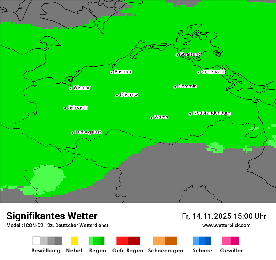Modellkarten Signifikantes Wetter
