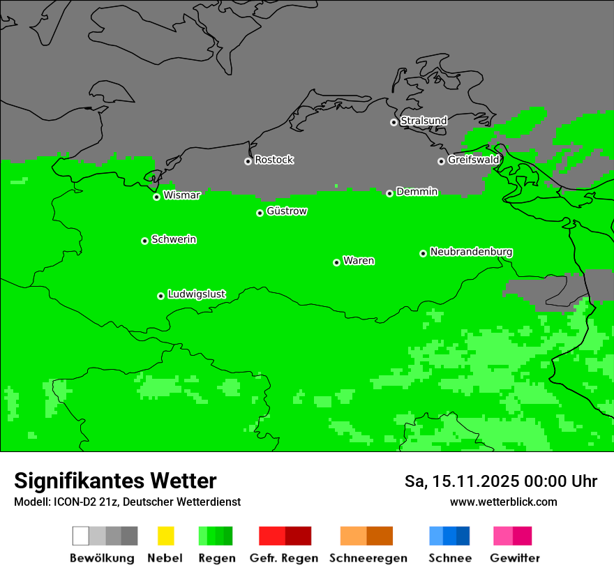 Modellkarten Signifikantes Wetter
