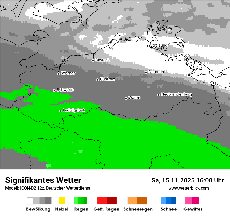 Modellkarten Signifikantes Wetter