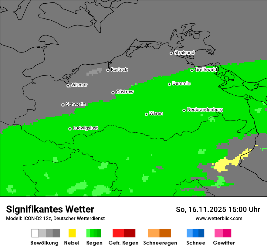 Modellkarten Signifikantes Wetter