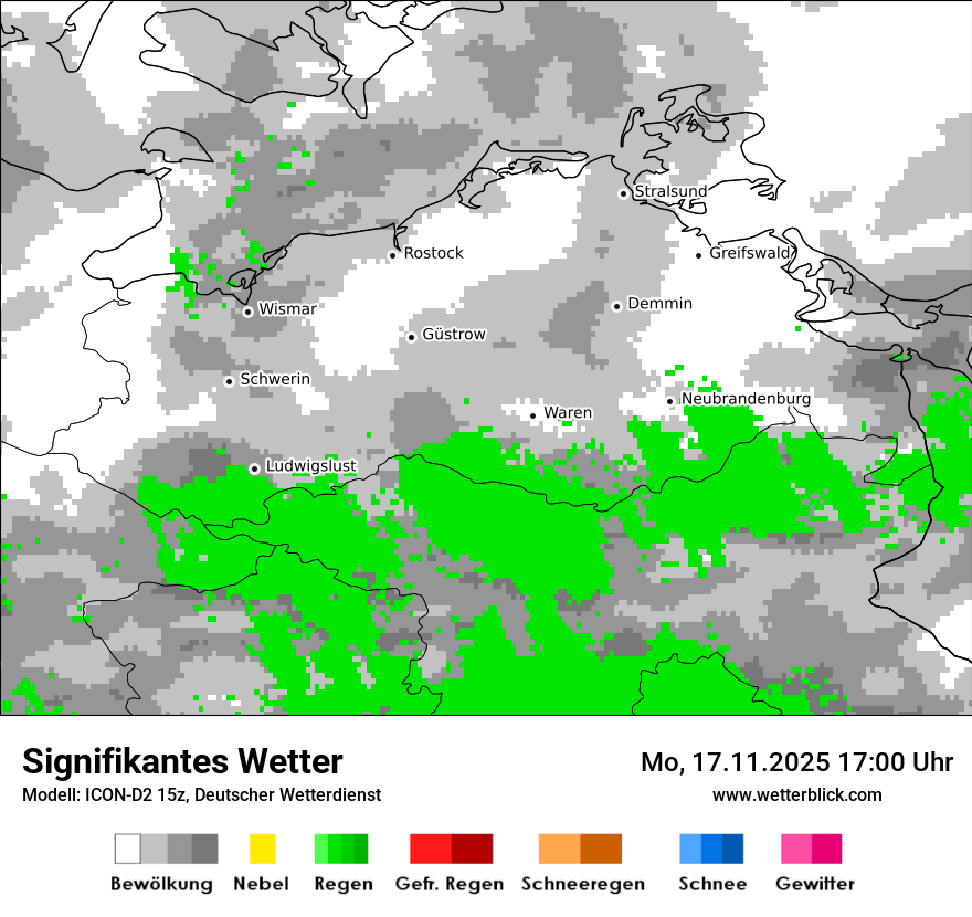Modellkarten Signifikantes Wetter