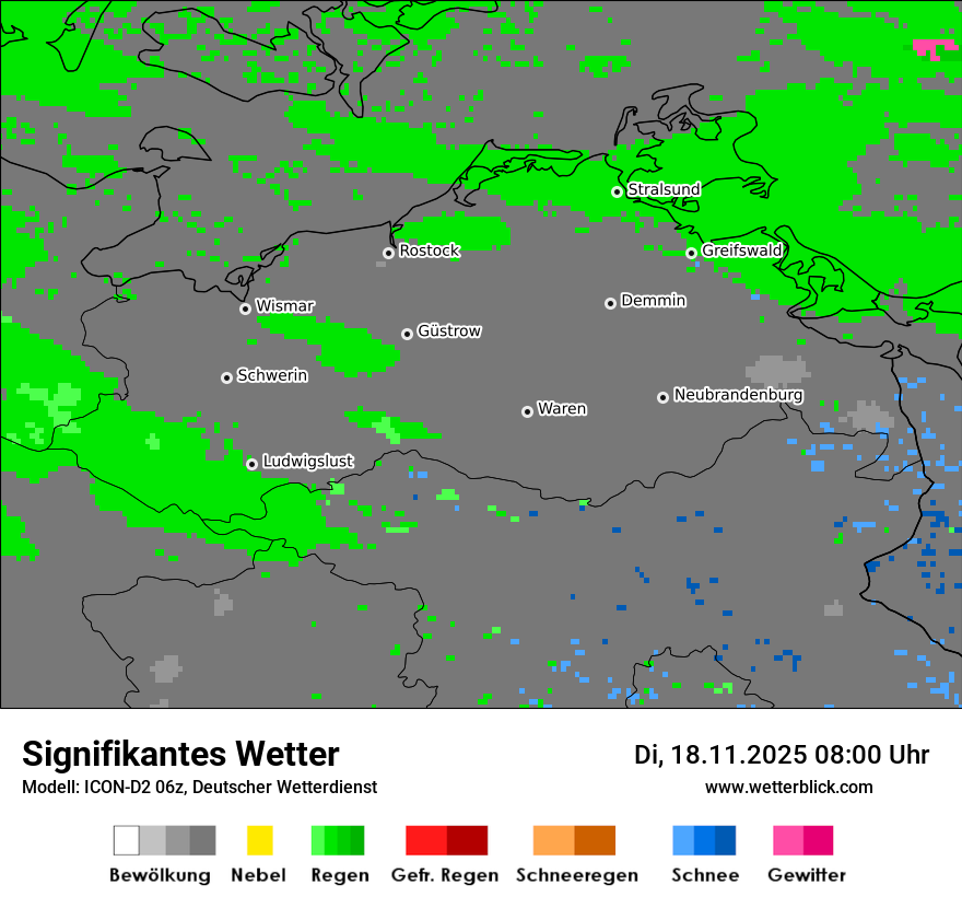 Modellkarten Signifikantes Wetter