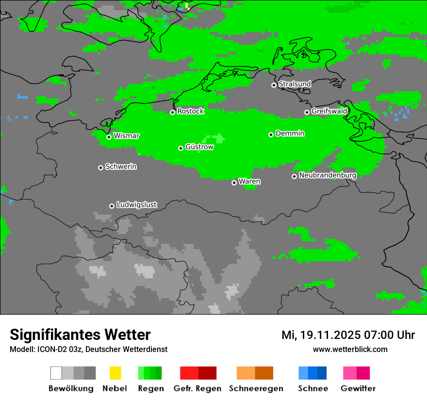 Modellkarten Signifikantes Wetter