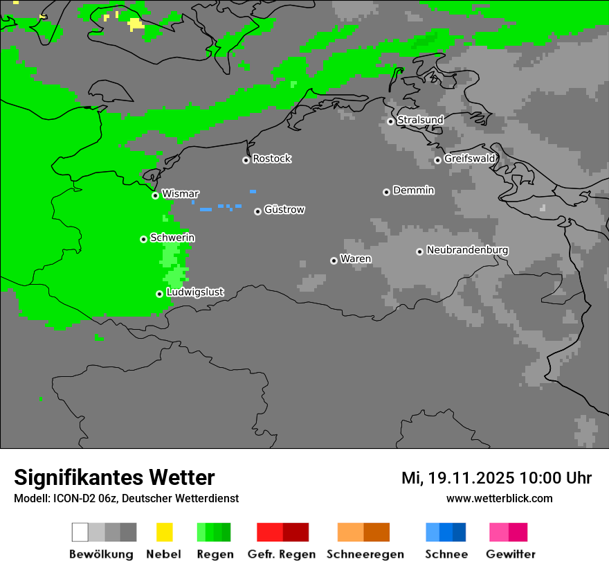 Modellkarten Signifikantes Wetter