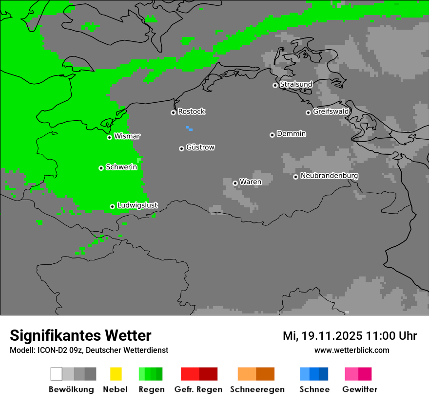 Modellkarten Signifikantes Wetter