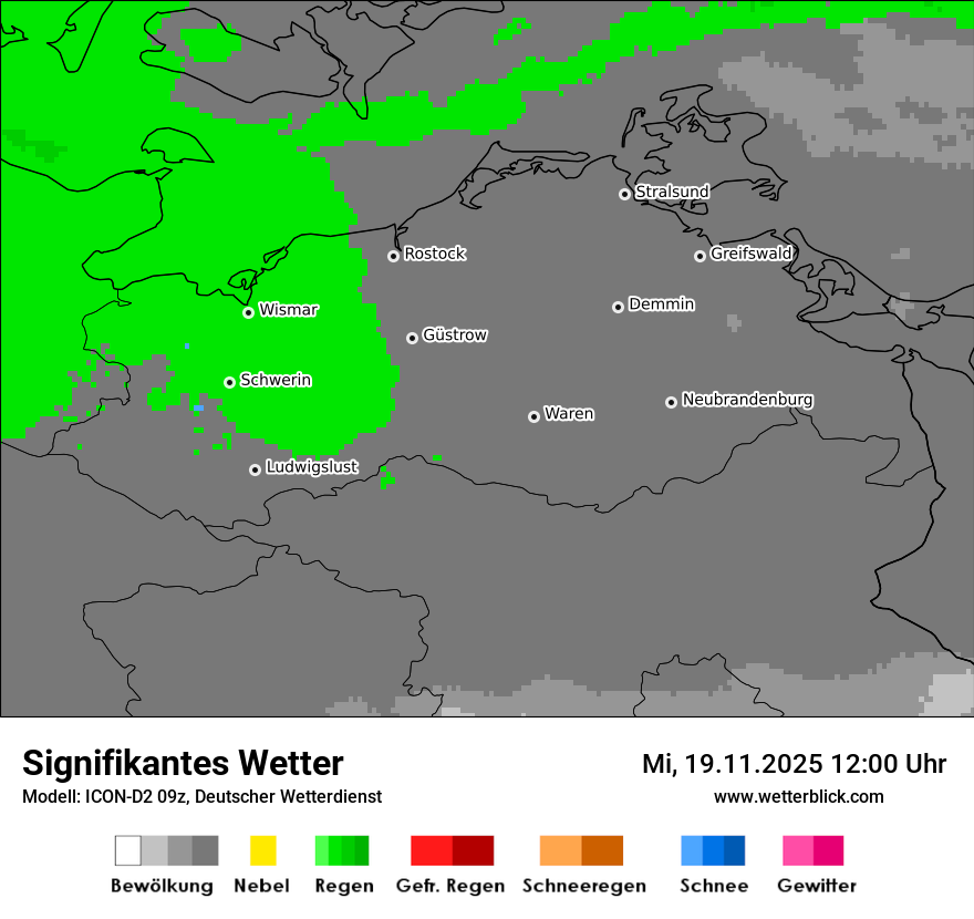 Modellkarten Signifikantes Wetter