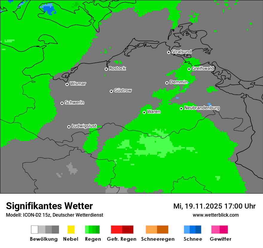Modellkarten Signifikantes Wetter
