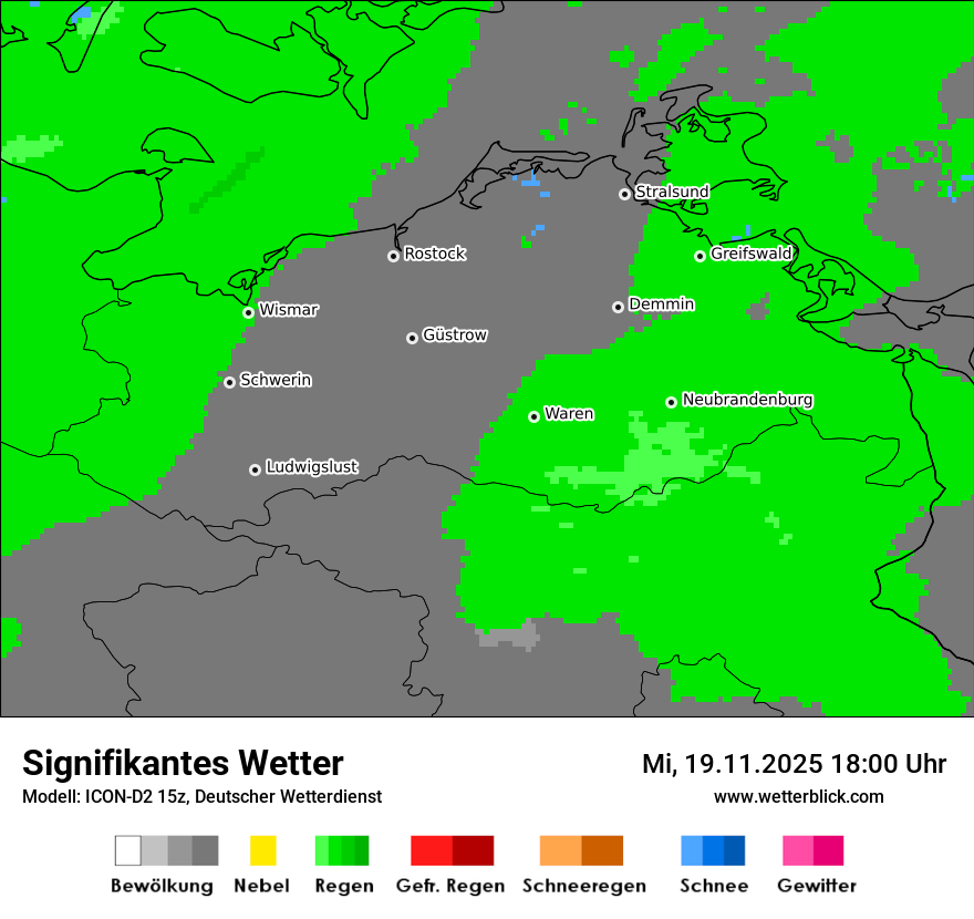 Modellkarten Signifikantes Wetter