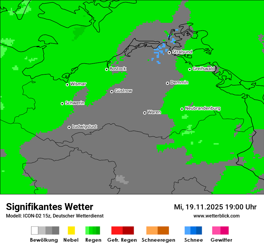 Modellkarten Signifikantes Wetter