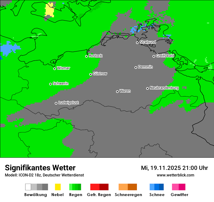 Modellkarten Signifikantes Wetter